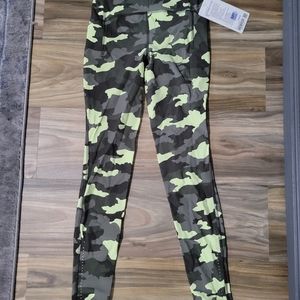 Lululemon Athletica Camouflage Leggings - Green and Black